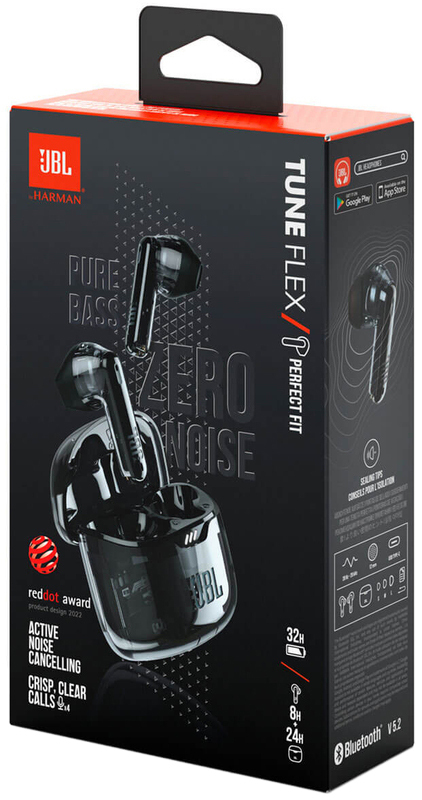 Навушники JBL Tune Flex (Ghost Black) JBLTFLEXGBLK - фото - №13