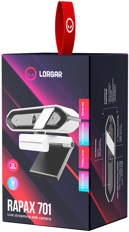 Веб камера LORGAR Rapax 701 (White) LRG-SC701WT фото