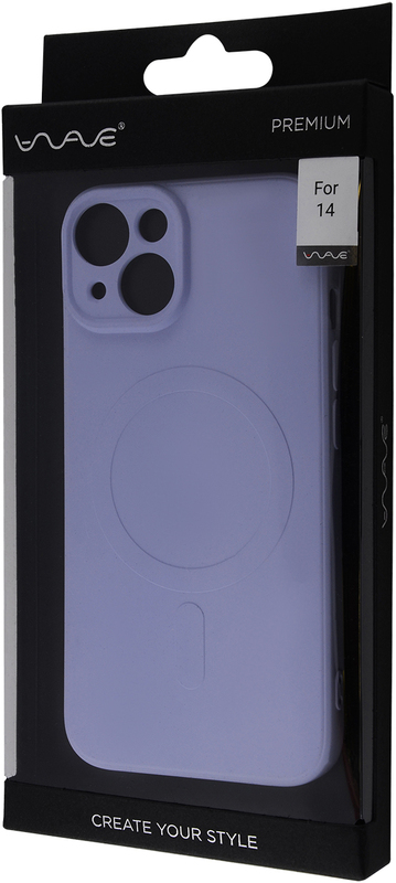 Чохол для iPhone 14 WAVE Colorful Case with MagSafe (Light Purple) фото