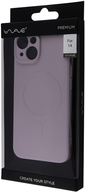 Чeхол для iPhone 14 WAVE Colorful Case with MagSafe (Black Currant) фото