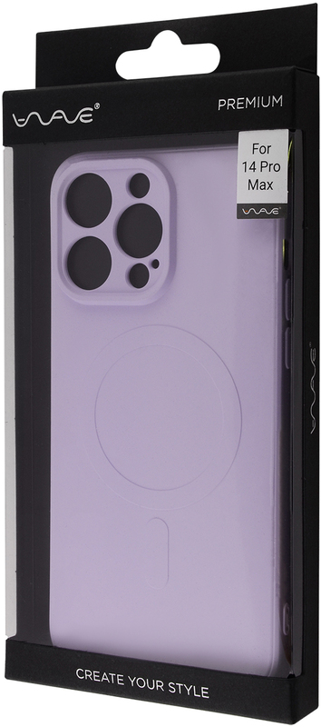Чохол для iPhone 14 Pro Max WAVE Colorful Case with MagSafe (Black Currant) - фото - №3