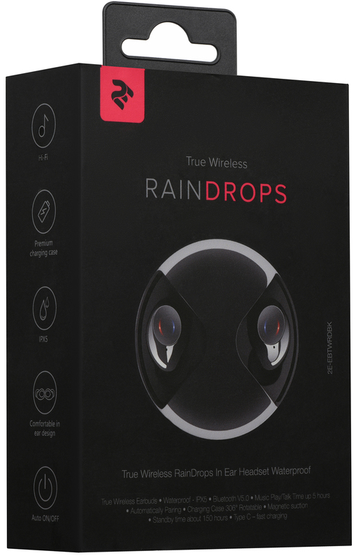 Навушники 2E GAMING RainDrops (Black) 2E-EBTWRDBK фото