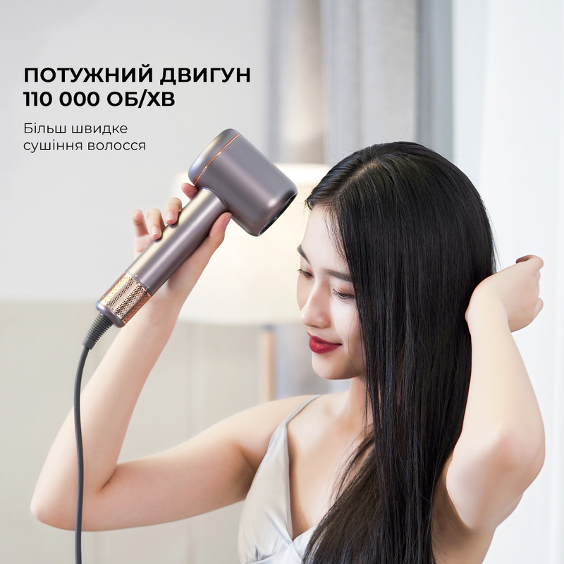 Фен для волосся з іонізацією Xiaomi JIMMY F8 (Grey) фото