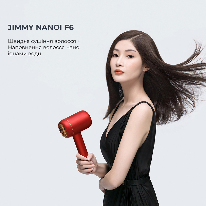 Фен для волос с ионизацией Xiaomi JIMMY F6 (Red) фото