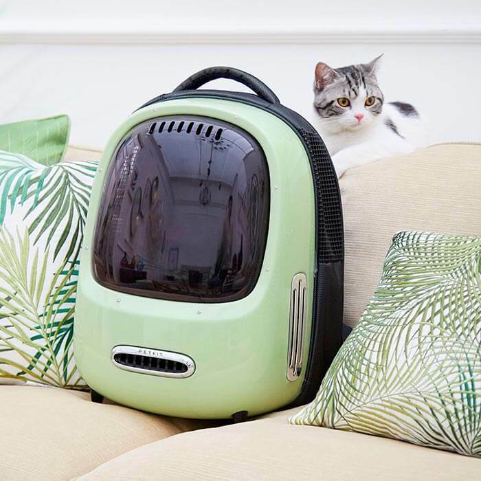 Рюкзак-переноска PETKIT Breezy2 Smart Cat Carrier Green фото