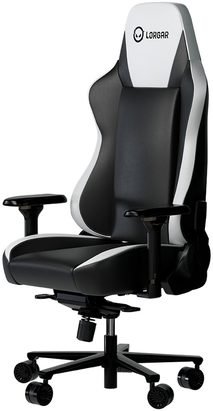 Ігрове крісло Lorgar Base 311 (Black White) LRG-CHR311BW фото
