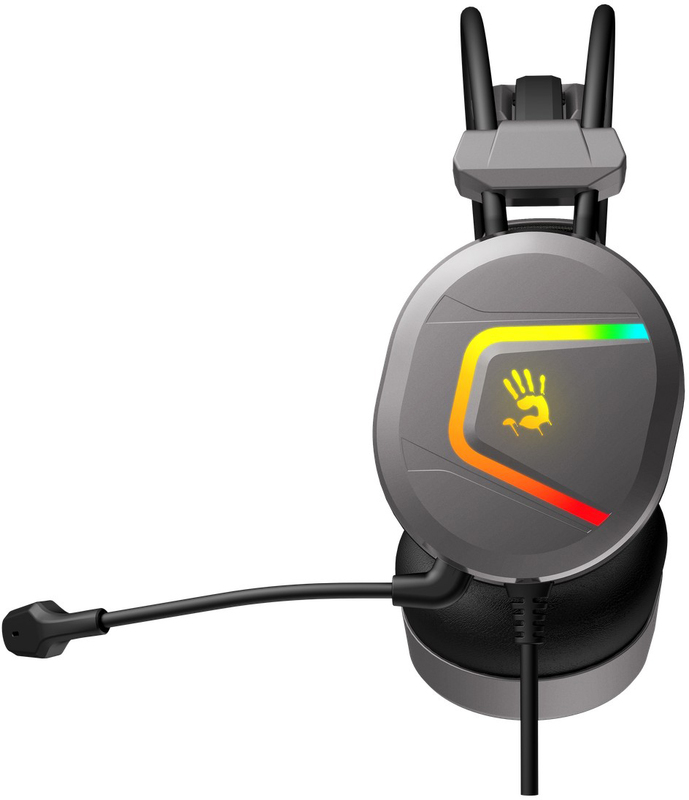 Гарнитура игровая A4 Tech MC750 Bloody (Grey) - фото - №4