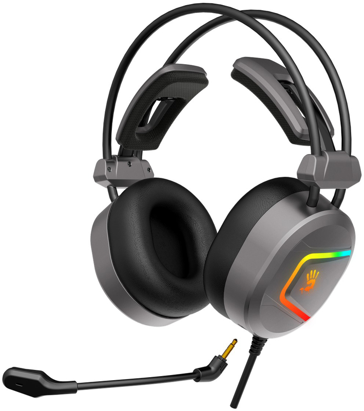 Гарнитура игровая A4 Tech MC750 Bloody (Grey) - фото - №1