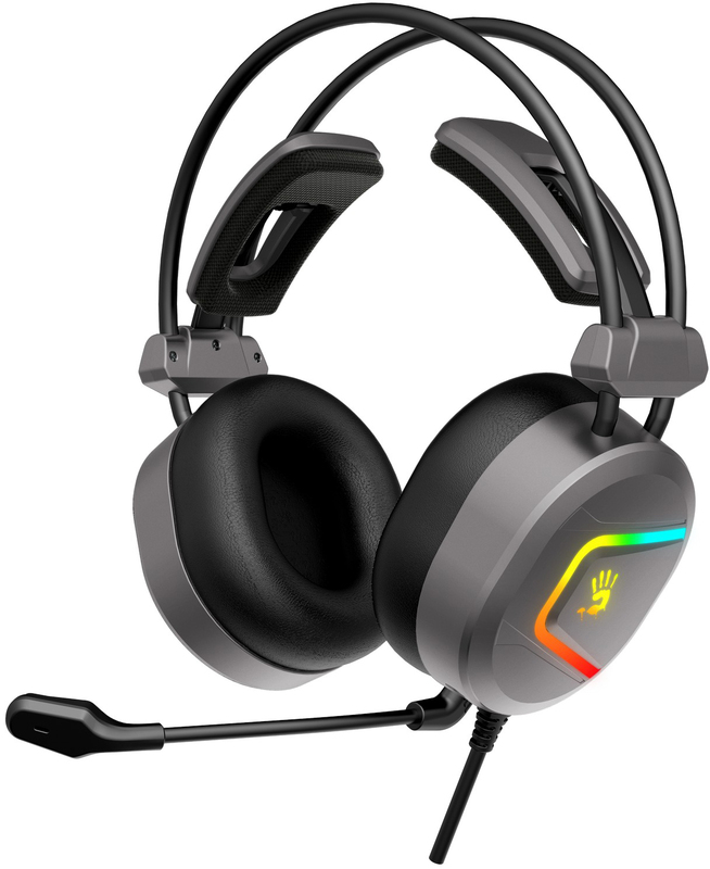 Гарнитура игровая A4 Tech MC750 Bloody (Grey) - фото - №0