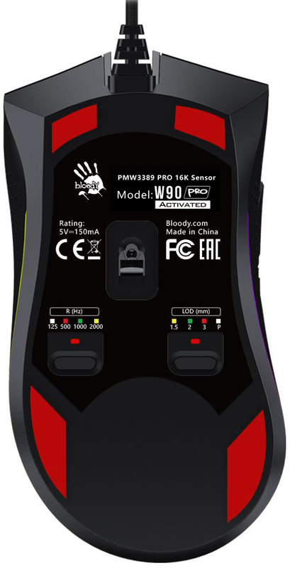Ігрова комп'ютерна миша A4 Tech W90 Pro Bloody (Stone black) фото