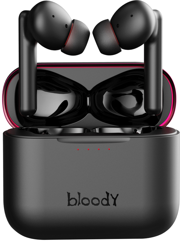 Бездротові навушники A4 Tech M90 Bloody (Black/Red) фото
