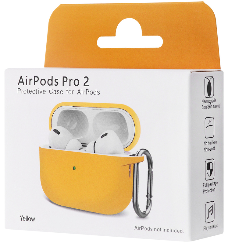 Чохол Silicone Case New for AirPods Pro 2 (Yellow) фото