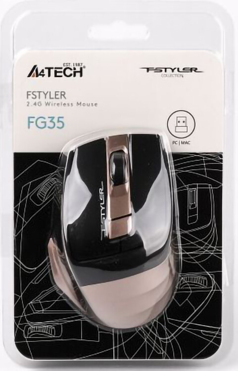 Ігрова комп'ютерна миша A4Tech Fstyler FG35 (Bronze) фото