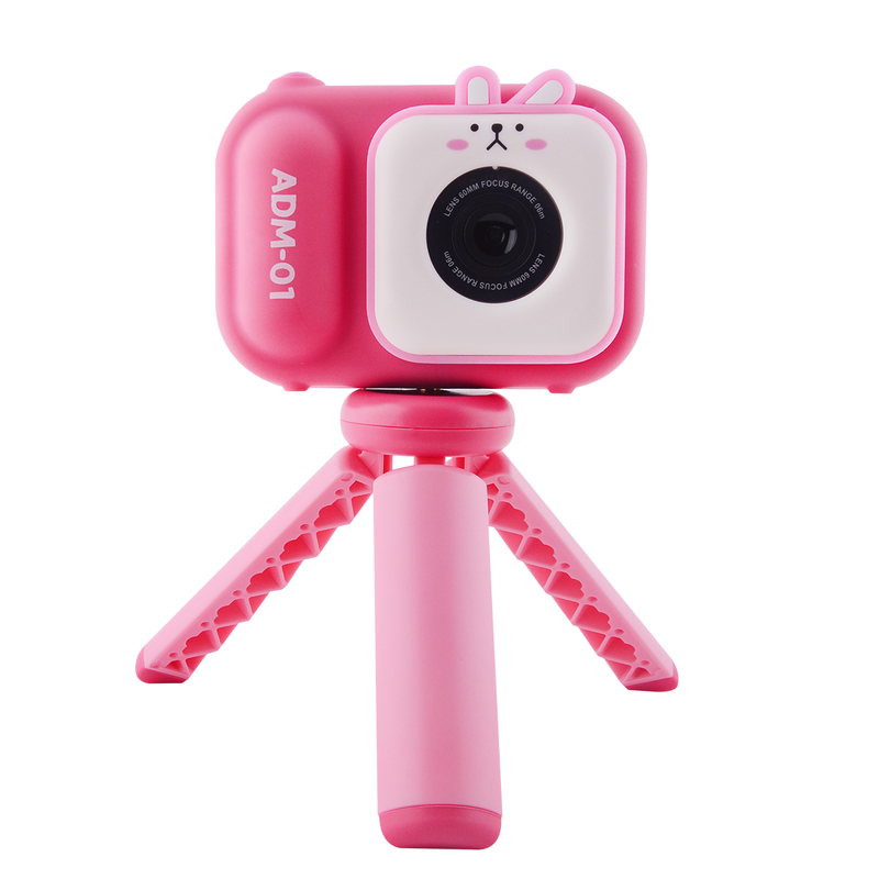 Дитяча фотокамера S11 зі штативом (pink) фото