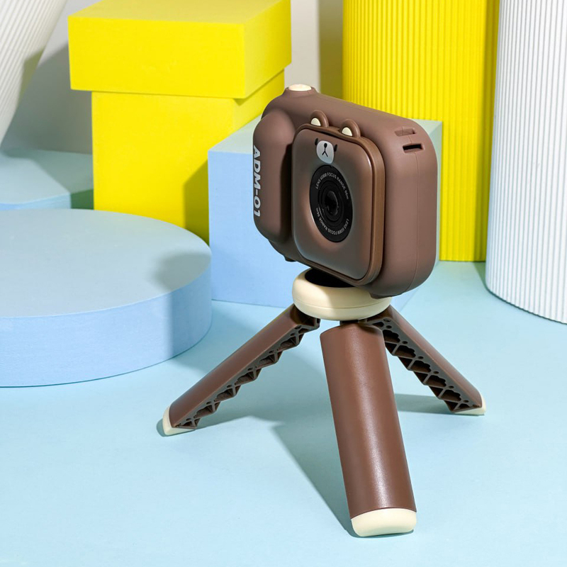 Дитяча фотокамера S11 зі штативом (brown) фото