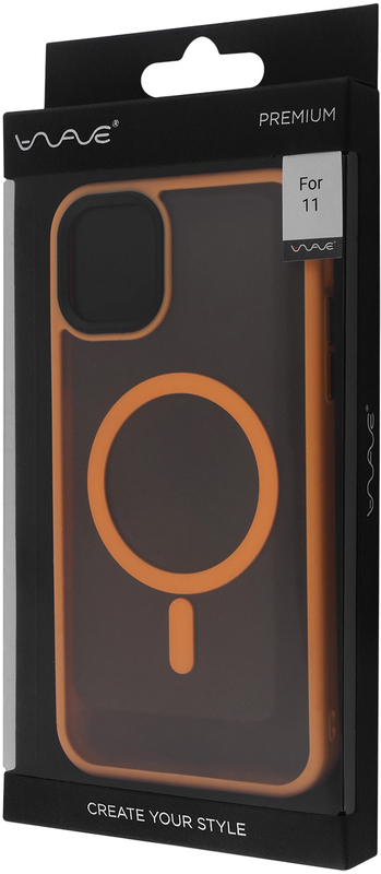 Чохол для iPhone 11 WAVE Matte Insane Case with MagSafe (Orange) фото