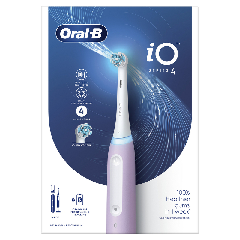 Электрическая зубная щетка ORAL-B iO Серия 4 Лаванда (4210201437925) фото