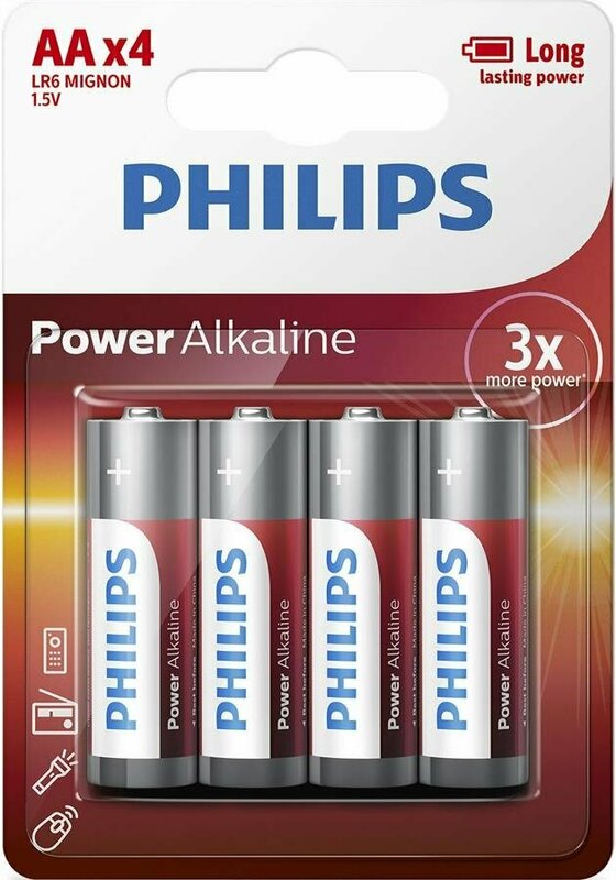 Батарейки PHILIPS POWER Alkaline AA блiстер 4 шт. фото