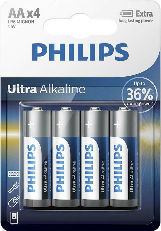 Батарейки PHILIPS ULTRA Alkaline AA блистер 4 шт. фото