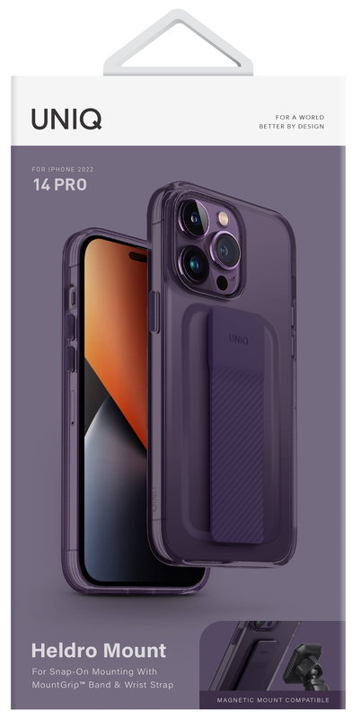Чохол для iPhone 14 Pro Uniq HELDRO MOUNT SERIES FIG (PURPLE) - фото - №2