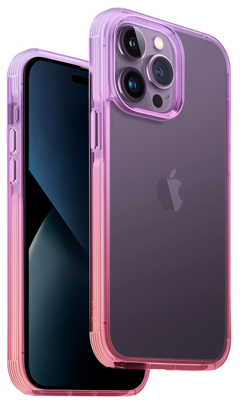 Чохол для iPhone 14 Pro Uniq COMBAT DUO LILAC (LAVENDER/PINK) - фото - №0