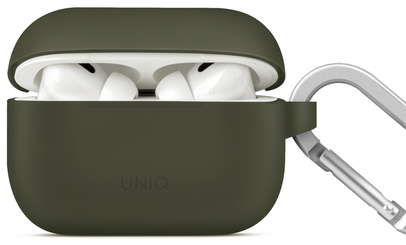 Чoхол UNIQ VENCER AIRPODS PRO 2ND GEN (2022) SILICONE HANG CASE MOSS GREEN фото