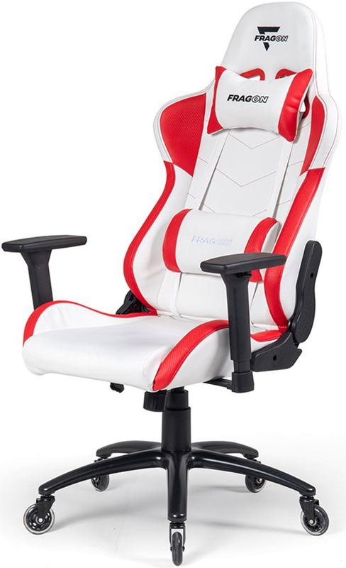 Ігрове крісло FragON Game Chair 3x Series (White/Red) FGLHF3BT3D1221RD1 фото