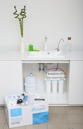 Фільтр зворотного осмосу Ecosoft Standard 5-50 (1 вуг. картридж, простий кран, 50 гал/добу) MO550ECOSTD - фото - №2