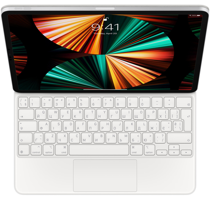 Клавіатура Apple Magic Keyboard для 12.9" iPad Pro (5th gen) UKR (White) фото