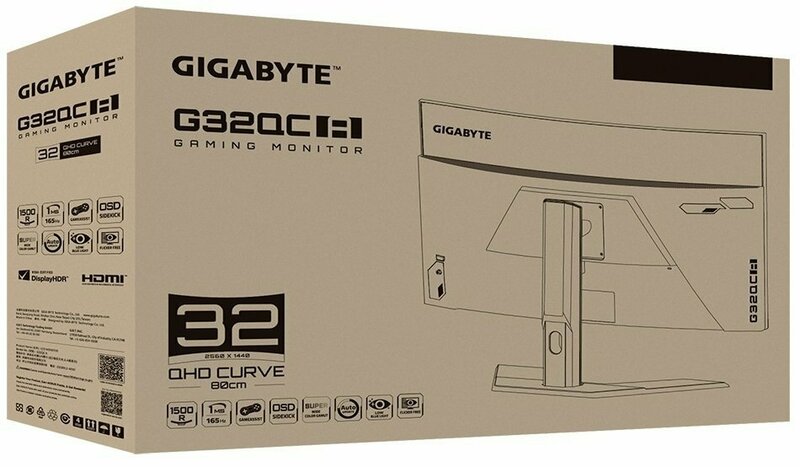 Ігровий монітор VA 31,5" Gigabyte G32QC A Gaming Monitor фото