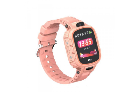 Дитячий годинник-телефон з GPS трекером GOGPS K27 (Pink) фото
