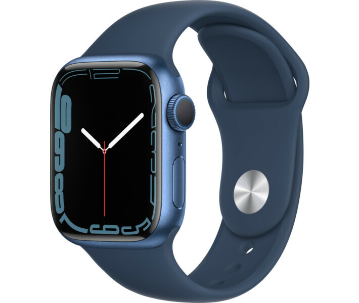 Apple Watch Series 7 41mm Blue Aluminum Case with Abyss Blue Sport Band MKN13UL/A фото