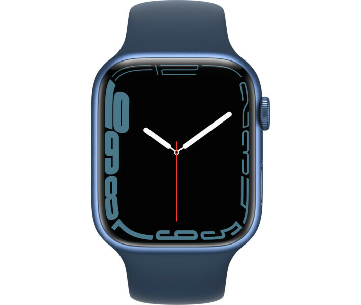Apple Watch Series 7 45mm Blue Aluminum Case with Abyss Blue Sport Band MKN83 фото