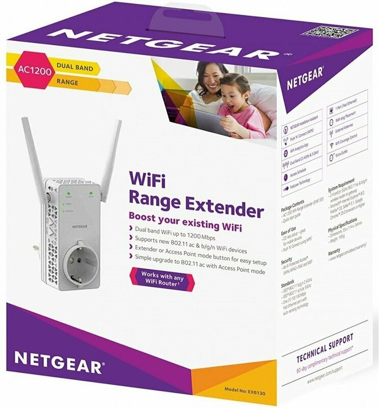 Пiдсилювач Wi-Fi сигналу NETGEAR EX6130 AC1200 фото