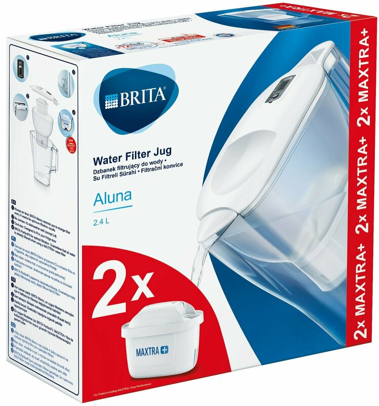 Фільтр-глечик Brita Aluna Memo + 2 картриджа, білий 2.4 л (1.4 л очищеної води) 1039268 фото
