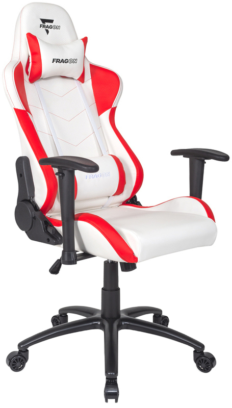 Ігрове крісло FragON Game Chair 2x Series (White/Red) FGLHF2BT2D1221RD1_Red_carbon фото