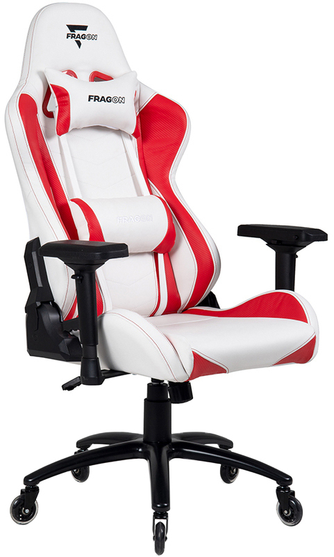 Игровое кресло FragON Game Chair 5x Series (White/Red) FGLHF5BT4D1521RD1 - фото - №1