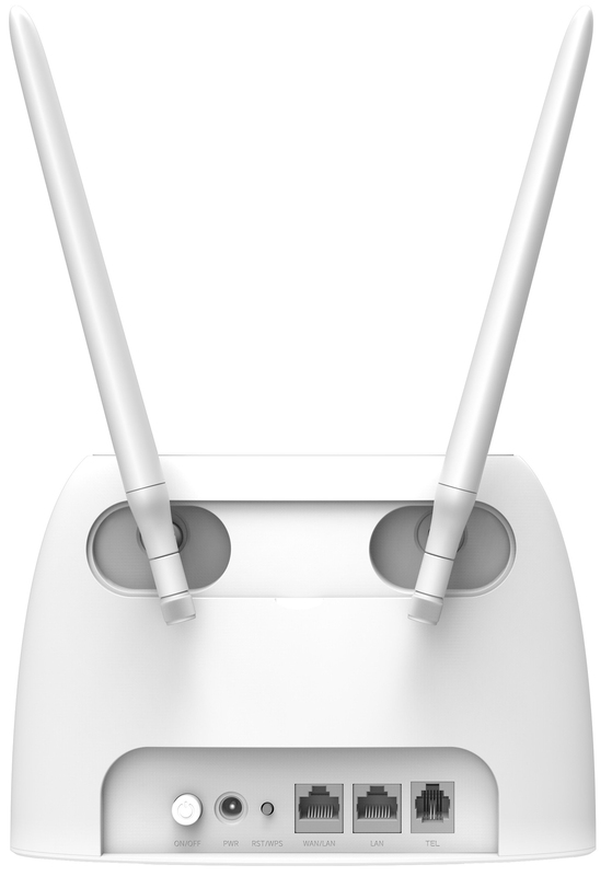 Интернет роутер Tenda 4G06 N300, 4G/LTE, 1xFE LAN, 1xFE LAN/WAN, 1xRJ11, Cлот для SIM-карты фото