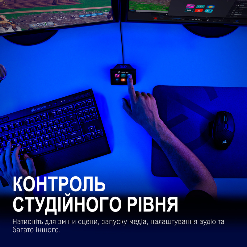 Контролер для стрімінга Elgato Stream Deck Mini (Black) 10GAI9901 фото
