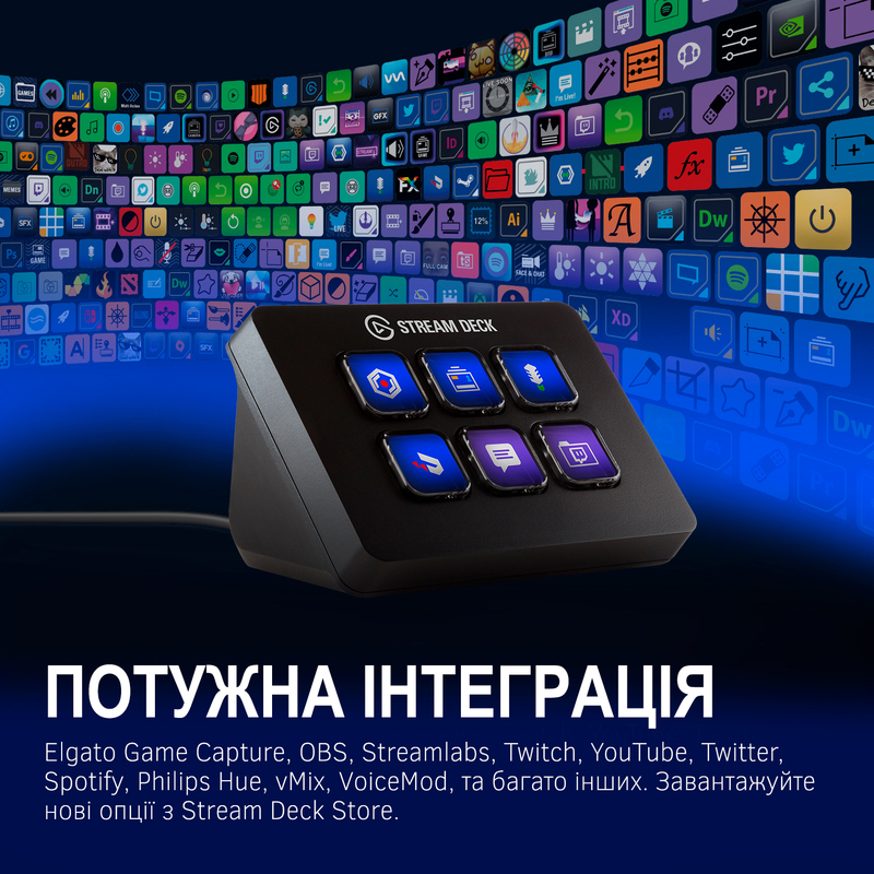 Контролер для стрімінга Elgato Stream Deck Mini (Black) 10GAI9901 фото