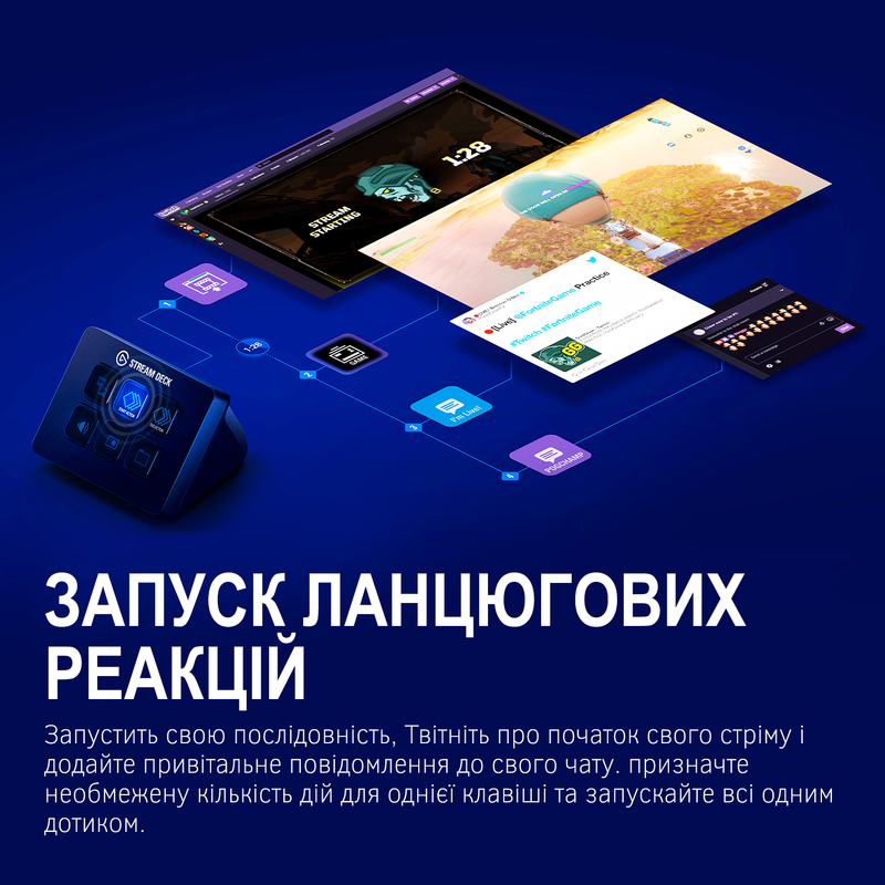 Контролер для стрімінга Elgato Stream Deck Mini (Black) 10GAI9901 фото