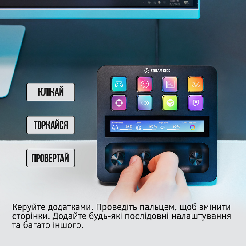 Контролер для стрімінгу Elgato Stream Deck+ (10GBD9901) фото