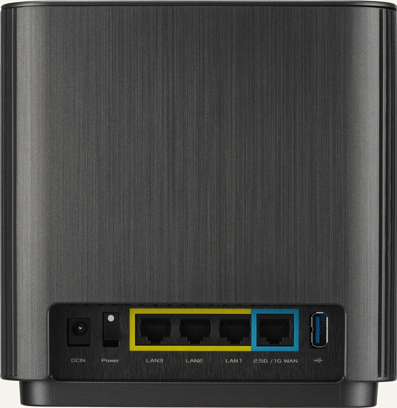 Iнтернет роутер Asus ZenWiFi XT9 2PK AX7800 3xGE LAN 1x2.5GE WAN 1xUSB 3.2 MU-MIMO OFDMA MESH black фото