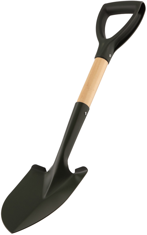 Лопата 2E штикова Digger 2, компактна, дерев'яний тримач, 1.5мм, 67см, 0.76к (2E-S67) фото