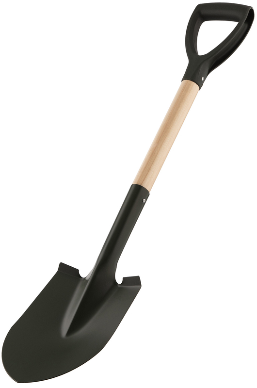 Лопата 2E штыковая Digger 1, компактная, деревянный держатель, 1.5мм, 78см, 0.93кг (2E-S78W) фото
