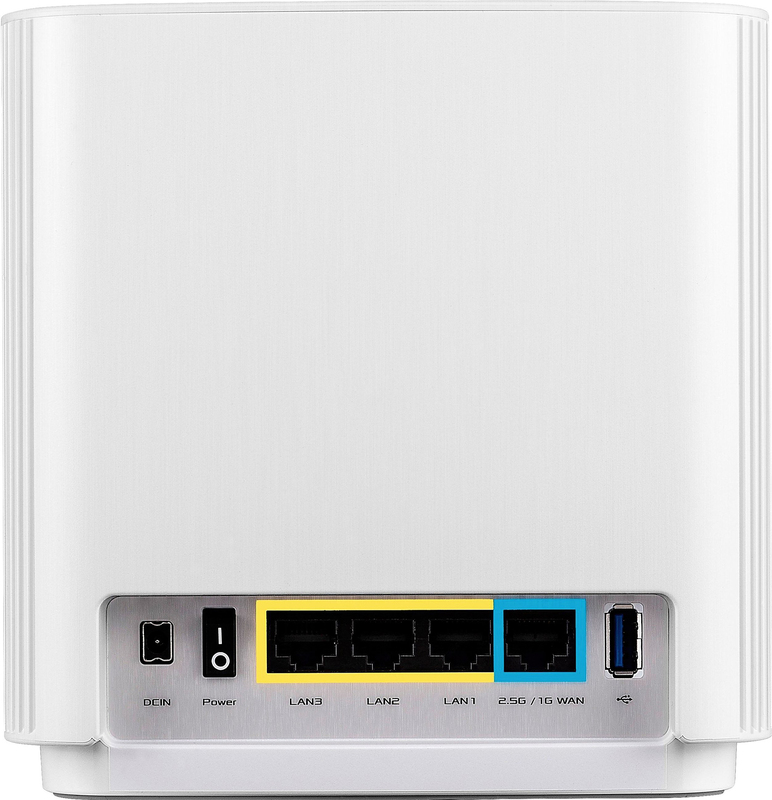 Интернет роутер Asus ZenWiFi XT8 1PK V2 white AX6600 3xGE LAN 1x2.5GE WAN 1xUSB3.1 WPA3 OFDMA MESH фото