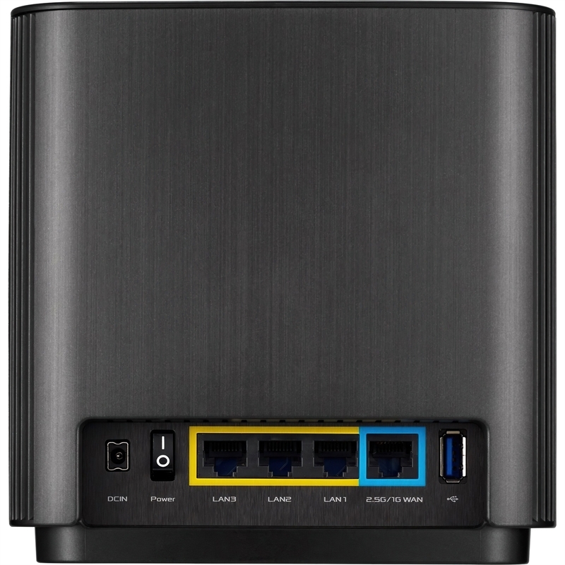 Интернет роутер Asus ZenWiFi XT8 2PK black AX6600 3xGE LAN 1x2.5GE WAN 1xUSB3.1 WPA3 OFDMA MESH фото