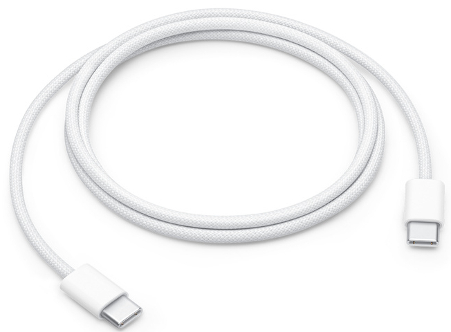 Кабель Apple USB-C to USB-C 1m (MQKJ3) USB2.0 бiлий фото