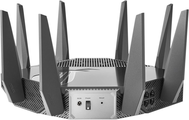 Iнтернет роутер Asus GT-AXE11000 Wi-Fi 6E 4xGE LAN 1xGE WAN 1x2.5GE LAN/WAN MU-MIMO OFDMA MESH gamin фото