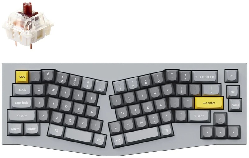 Клавіатура Keychron Q8 100 Key QMK Brown (Grey) Q8N3_KEYCHRON - фото - №0